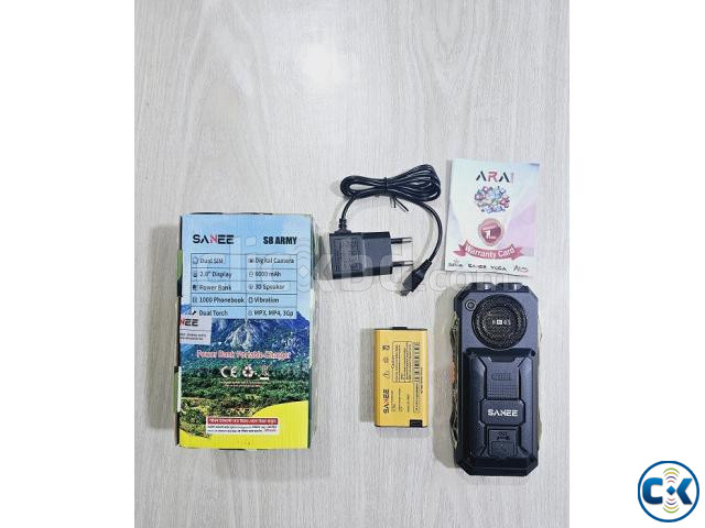 Sanee S8 Army Power Bank Phone 6000mAh Dual Sim | ClickBD image 5