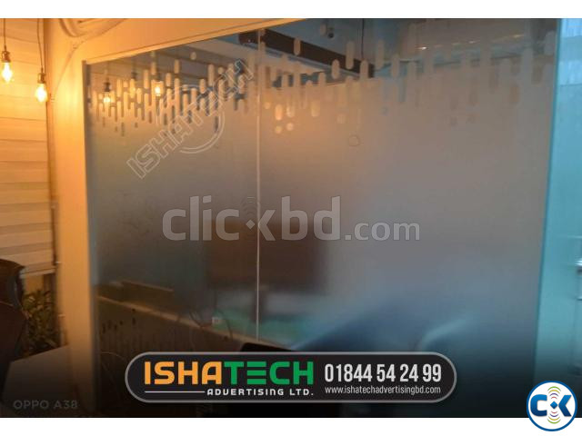 Frosted Printing Glass Sticker Victory Properties ltd | ClickBD image 2