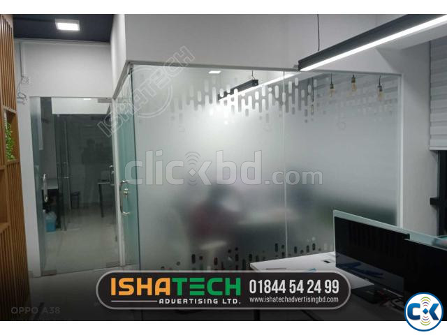 Frosted Printing Glass Sticker Victory Properties ltd | ClickBD image 4