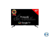 Pentanik 43 Inch 4k Google TV Frameless