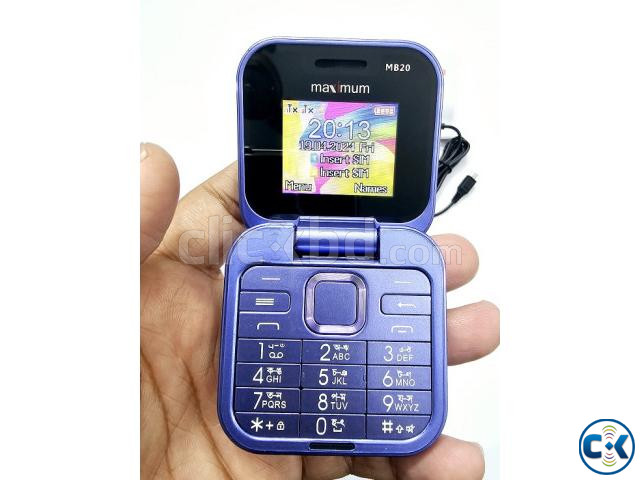 Maximum MB20 Pro Folding Phone Purpel price in Bangladesh | ClickBD image 3