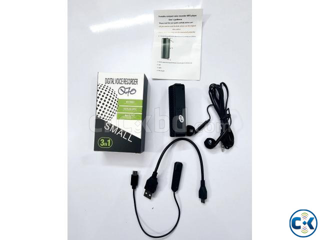 Q70 Mini Voice Recorder Magnetic Noice Reduction 20 Days large image 4