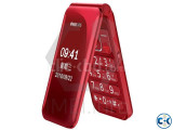 Philips E218L Folding Phone Dual Display Red
