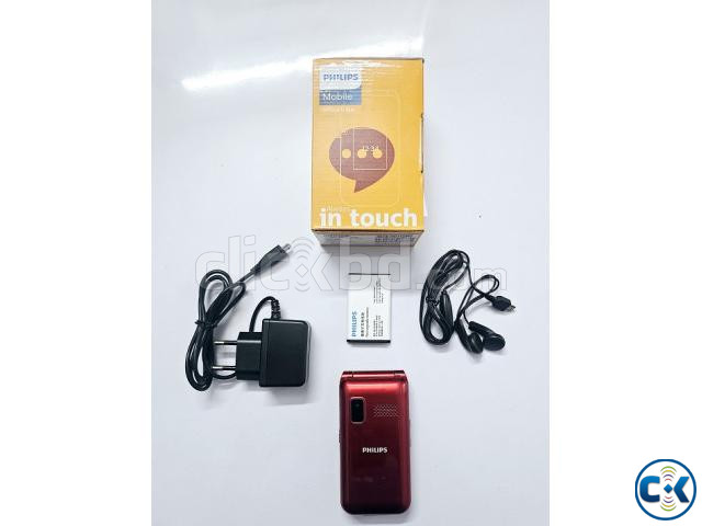 Philips E218L Folding Phone Dual Display Red | ClickBD image 3