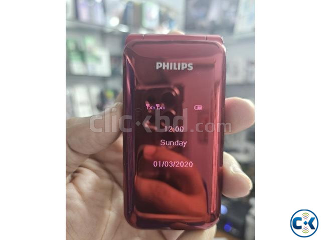 Philips E218L Folding Phone Dual Display Red | ClickBD image 5