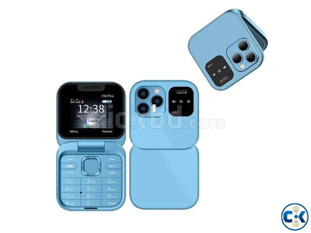 i16 Pro Folding Phone Magic Voice Purpel price in Bangladesh | ClickBD image 2