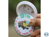 আপনার প্রতিষ্ঠানের নামে পিন ব্যাজ তৈরি করে নিন। 5 পিস