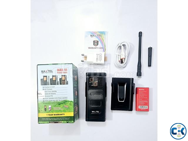 Maxtel Max-14 Antina Phone Power Bank 5500mAh Four Sim Black | ClickBD image 3
