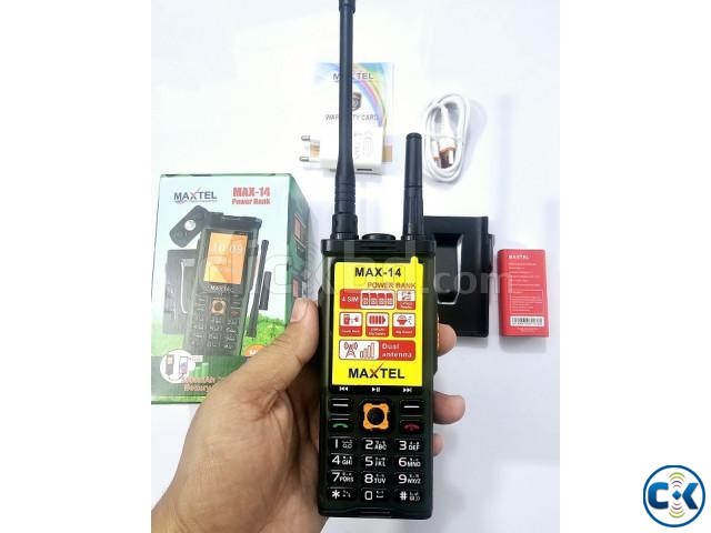 Maxtel Max-14 Antina Phone Power Bank 5500mAh Four Sim Black | ClickBD image 4