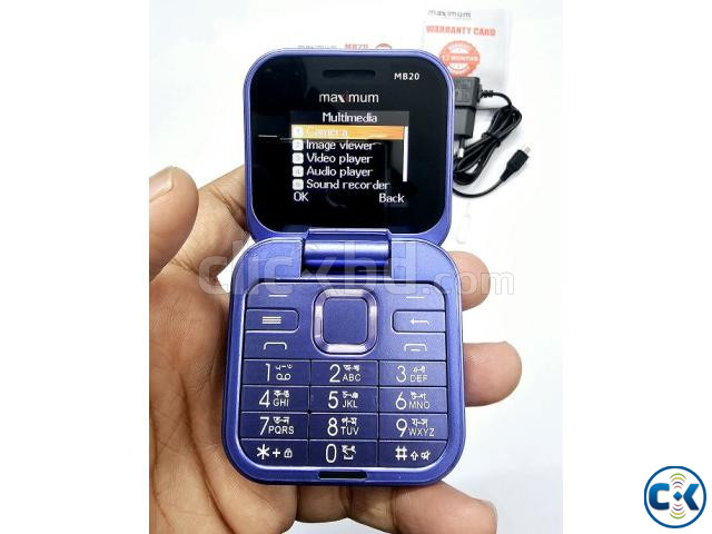 Maximum MB20 Pro Folding Phone Purpel price in Bangladesh | ClickBD image 4