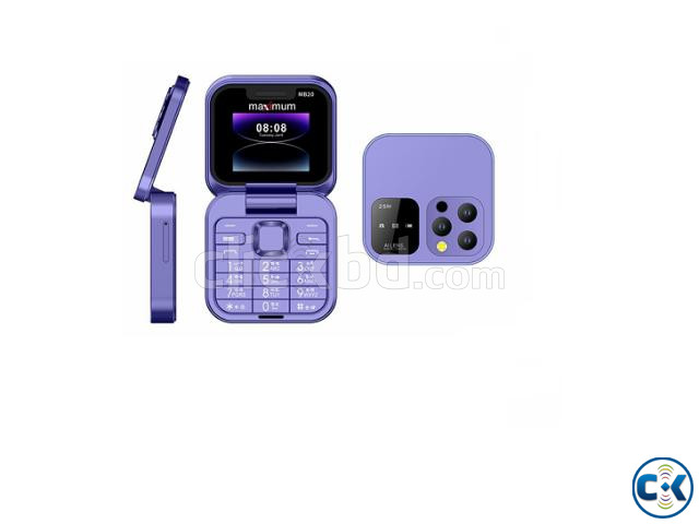 Maximum MB20 Pro Folding Phone Purpel price in Bangladesh | ClickBD image 5