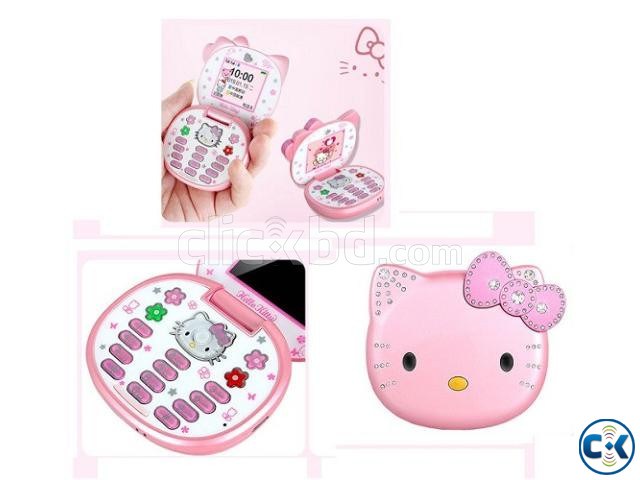 Hello Kitty K688 Folding Phone Pink price in Bangladesh | ClickBD image 2