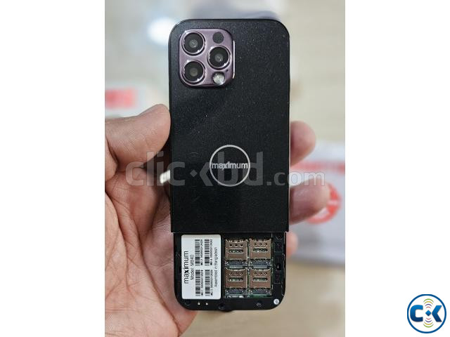 Maximum MB40 Pro Max Super Slim 4 Sim Phone Black | ClickBD image 4