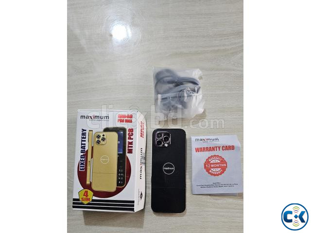 Maximum MB40 Pro Max Super Slim 4 Sim Phone Black | ClickBD image 5