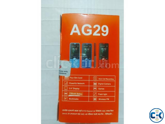 Agetel AG29 4 Sim Mobile Phone With Warranty | ClickBD image 2