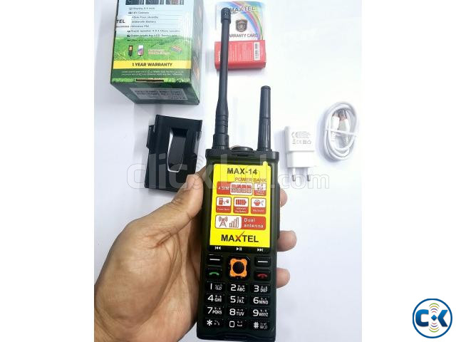 Maxtel Max14 Antina Phone Four Sim Power Bank 5500mAh Green | ClickBD image 3