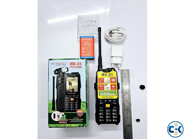 Micronex MX31 Antina Phone Power Bank 5500mAh Four Sim Black | ClickBD image 3