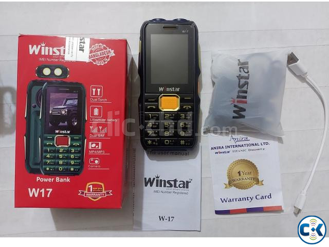 Winstar W17 Power Bank Phone 7000mAh Dual Sim | ClickBD image 5