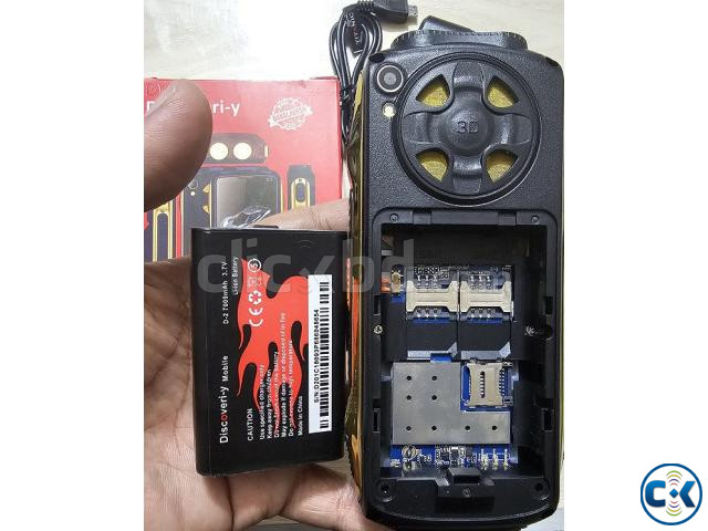 Discoveriy D2 Dual Sim Power Bank Phone 7000mAh Battery | ClickBD image 2