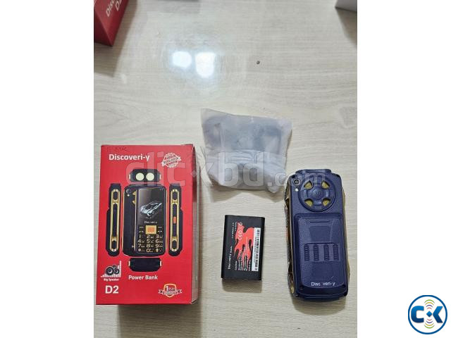 Discoveriy D2 Dual Sim Power Bank Phone 7000mAh Battery | ClickBD image 3