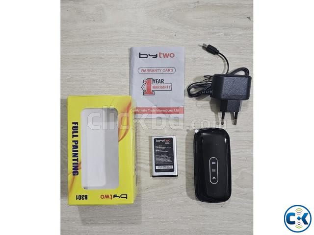 Bytwo B301 folding Flip Mobile Phone Magic Voice Black | ClickBD image 3