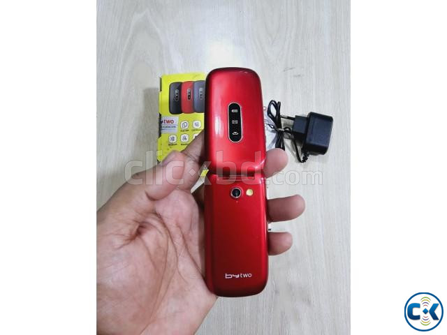 Bytwo B301 folding Flip Mobile Phone Red Magic Voice | ClickBD image 2