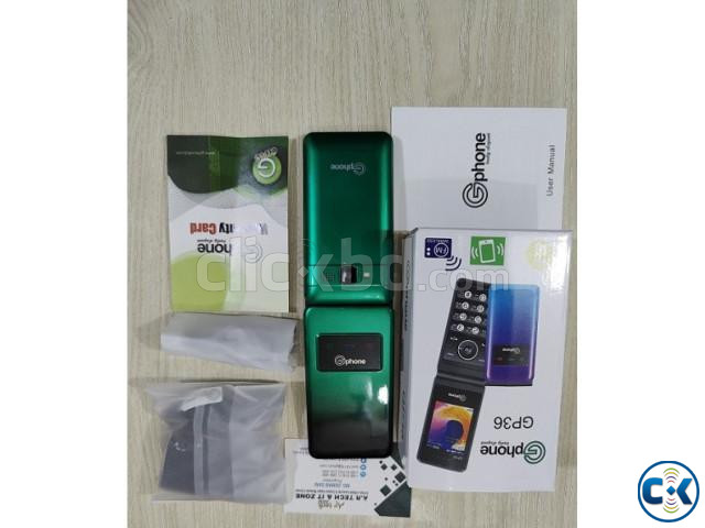 Gphone GP36 Folding Mobile Phone FM Radio Green | ClickBD image 4