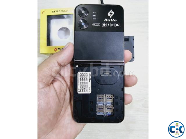 Hallo Style Folding Phone Four Sim Black price in Bangladesh | ClickBD image 4
