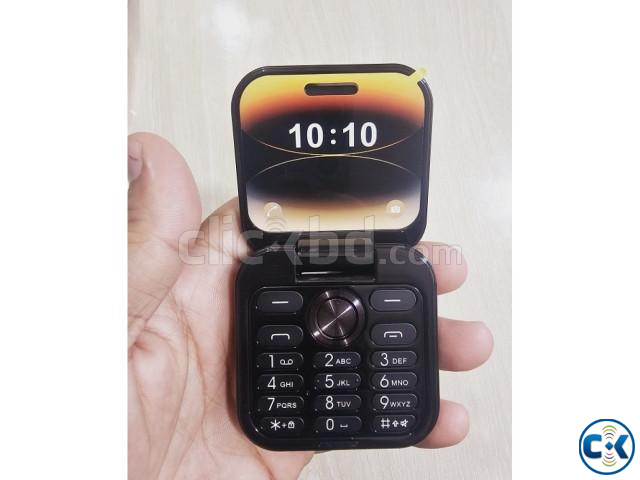 i17 Mini Flip Phone 2 SIM FM Radio Black price in Bangladesh | ClickBD image 3