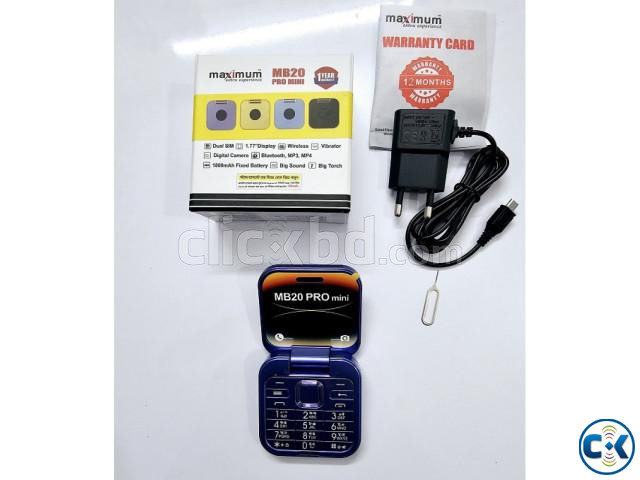 Maximum MB20 Pro Folding Phone Purpel price in Bangladesh | ClickBD image 3