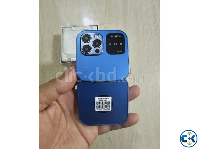 Maximum MB20 Pro Mini Folding Phone Dual Sim Warranty Blue | ClickBD image 3