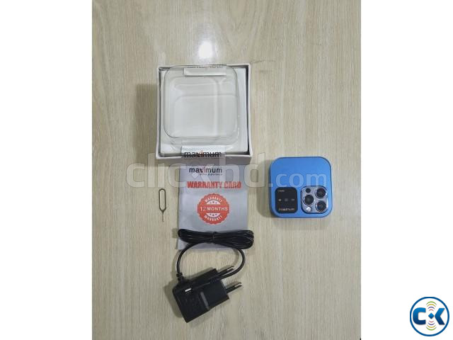 Maximum MB20 Pro Mini Folding Phone Dual Sim Warranty Blue | ClickBD image 4