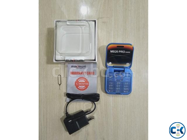 Maximum MB20 Pro Mini Folding Phone Dual Sim Warranty Blue | ClickBD image 5