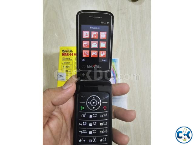 Maxtel Max 14 Folding Mobile Phone Dual Sim Blue | ClickBD image 2