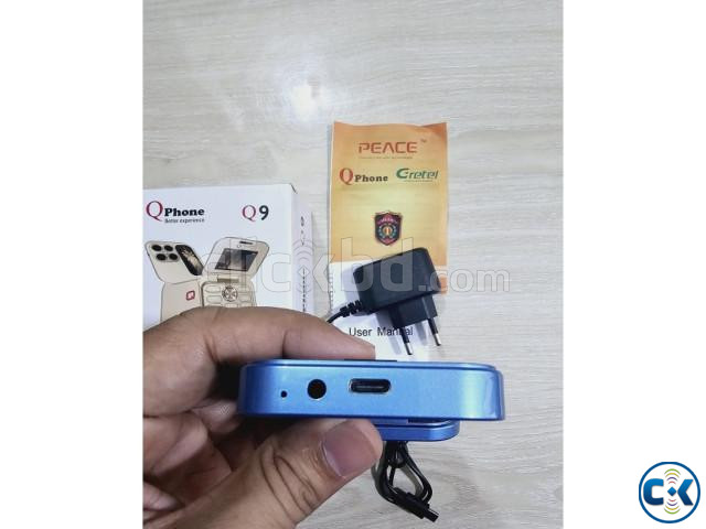 Qphone Q9 Flip Phone Dual Sim Warranty Blue | ClickBD image 3