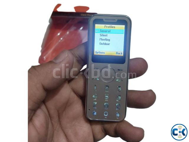 A1B Super Slim Card Phone Dual Sim And Memory Card Gold | ClickBD image 4