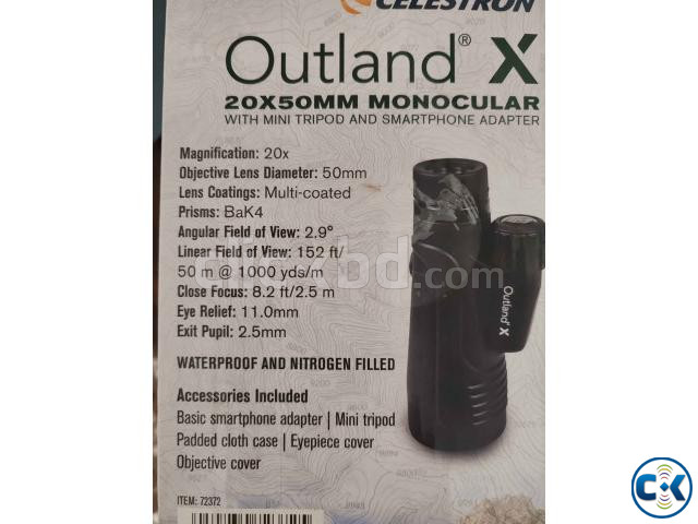 Celestron 20x50mm Outland X Monocular Bought from USA large image 1