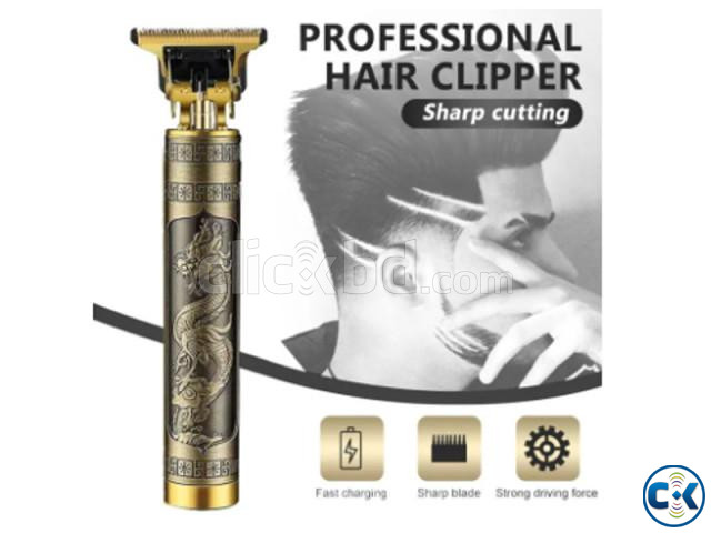 Vintage T9 Trimmer USB Rechargeable Hair Cutting Machine | ClickBD image 2