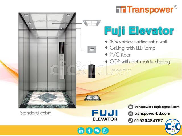 Fuji 450 Kg Passenger Elevator Fuji-China | ClickBD image 3