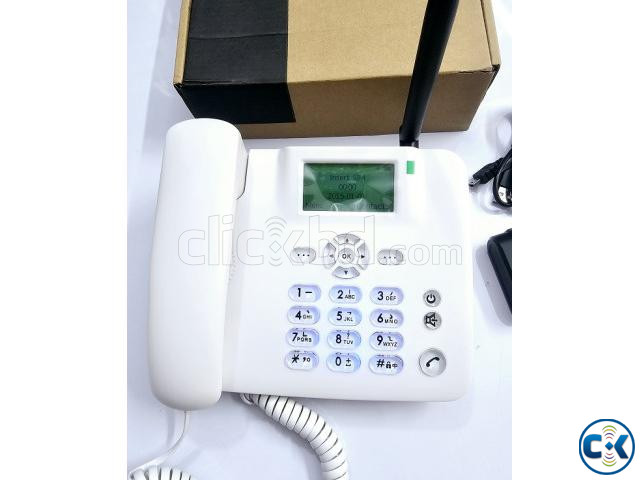 Huawei F317 Land Phone Single SIM Backlit White | ClickBD image 4