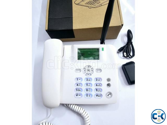 Huawei F317 Land Phone Single SIM Backlit White | ClickBD image 5