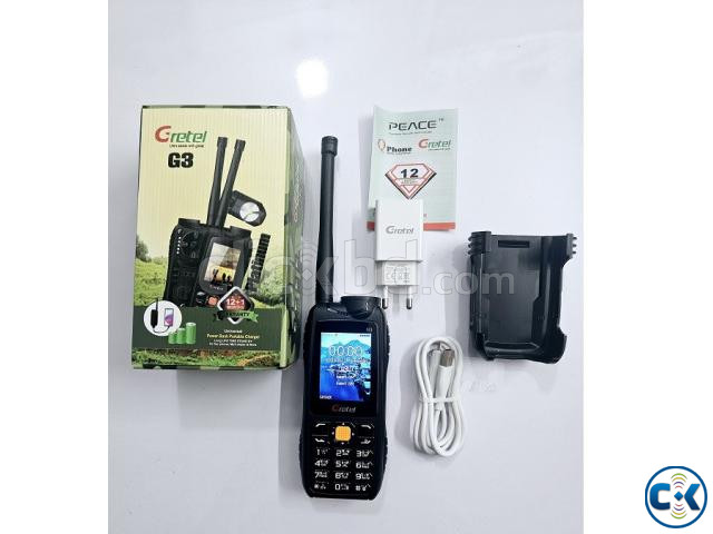 Gretel G3 Antina Power Bank Phone 9800mAh Battery Black | ClickBD image 3