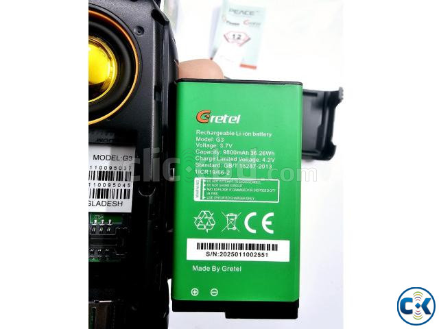 Gretel G3 Antina Power Bank Phone 9800mAh Battery Black | ClickBD image 4