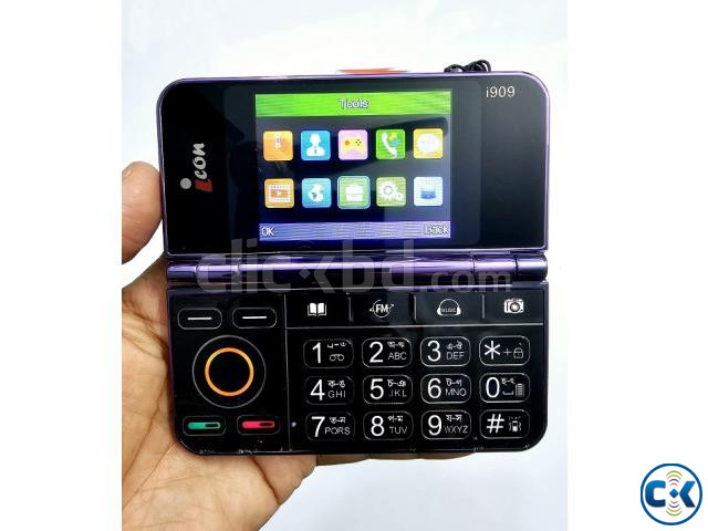 icon i909 Folding Phone Two Display Purpel | ClickBD image 4