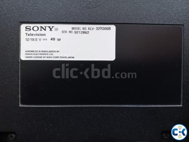 Sony LED 32 Under LICENSE OF SONY CORP. TOKYO JAPAN large image 1