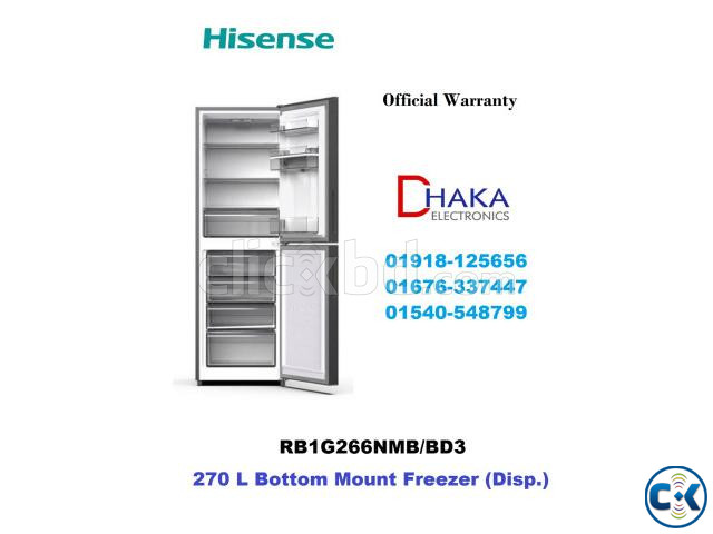 Hisense 270L RB1G266NMB Bottom Mount Freezer Disp. large image 1