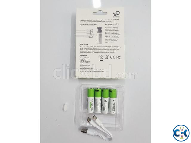 Lithium AA Batteries Rechargeable 2600mAh Battery 4Pcs | ClickBD image 3