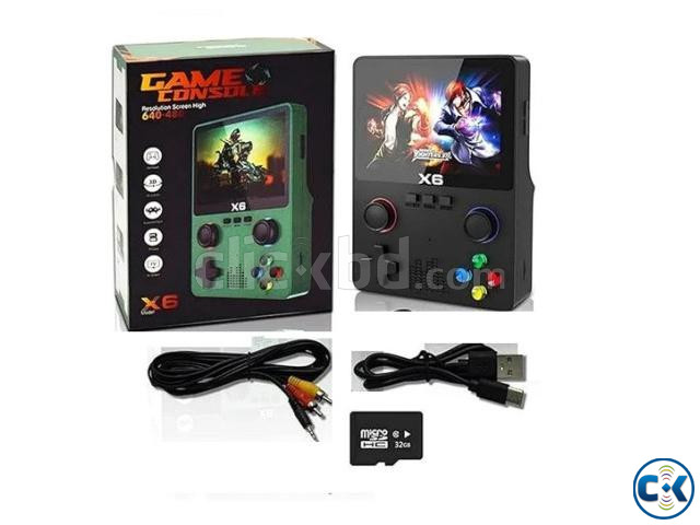X6 Kids Game Handheld Game Console 32GB Purpel large image 4