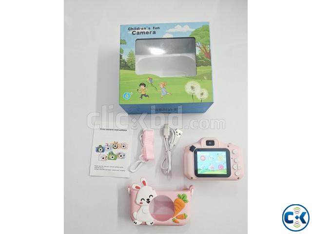 Kids Dual Video Camera With Protect Cover Blue large image 1