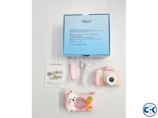 Kids Dual Video Camera With Protect Cover Blue large image 2
